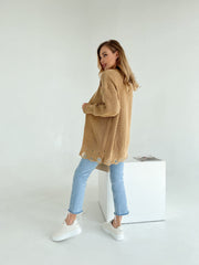 Knitted sweater Zirka Camel