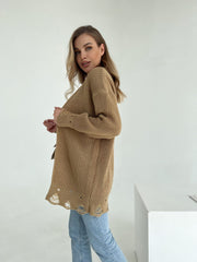 Knitted sweater Zirka Camel