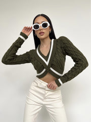 Sweater Basta Khaki-white