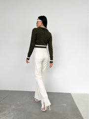 Sweater Basta Khaki-white