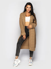 Knitted cardigan Carmen Camel