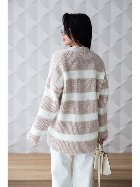 Cardigan Richard Light beige-milk