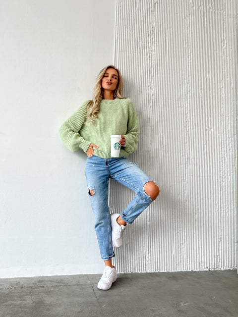 Mukola sweater light green