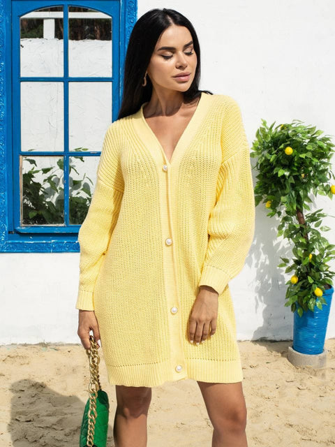 Knitted sweater Desire Yellow