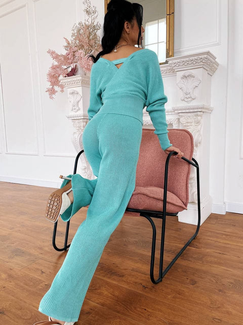 Knitted set SPACE mint