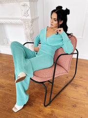 Knitted set SPACE mint