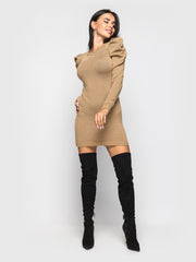 Knitted Dress Maria Beige