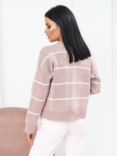 Knitted sweater Vesta Powder-milk