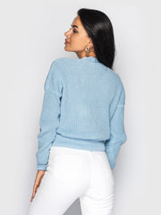 Knitted sweater Gloria blue