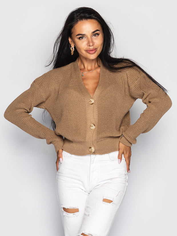 Knitted sweater Gloria camel