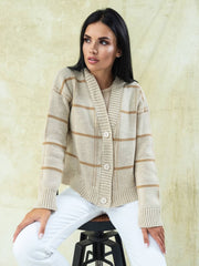 Knitted sweater Vesta Beige-camel