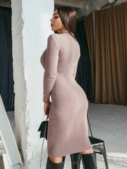 Knitted dress Annabel Coffee