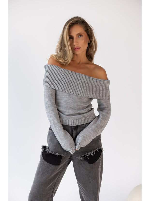 Sweater ANETTA Light gray