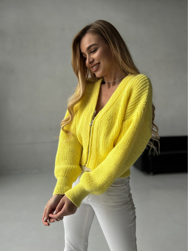 Cardigan Eva Yellow