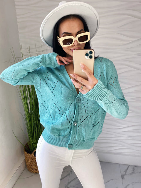 Knitted sweater MAGNOLIA mint