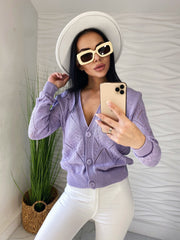 Knitted sweater MAGNOLIA lavender