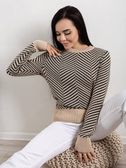 Hadat Beige-black Sweater