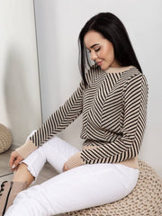 Hadat Beige-black Sweater