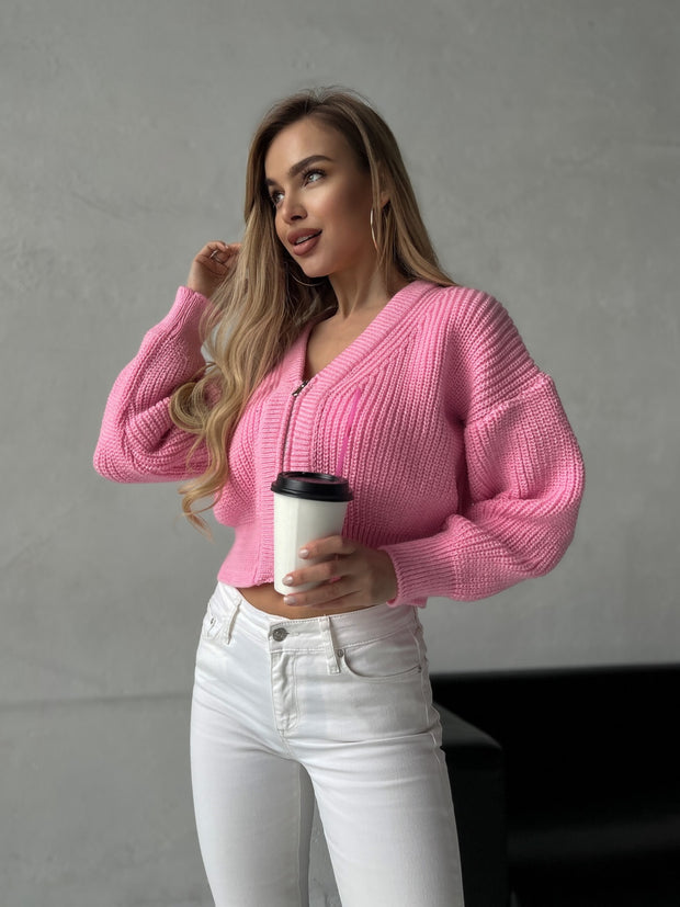 Cardigan Eva Pink