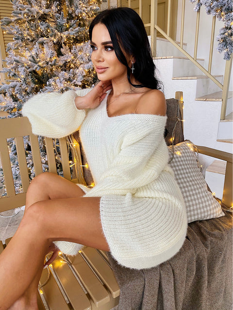 Knitted dress Narcis milk