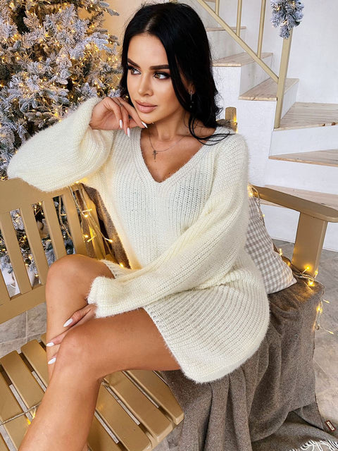 Knitted dress Narcis milk