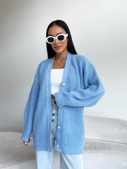 Knitted cardigan Desimar Blue