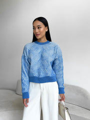 Sweater Kolosok Blue-white