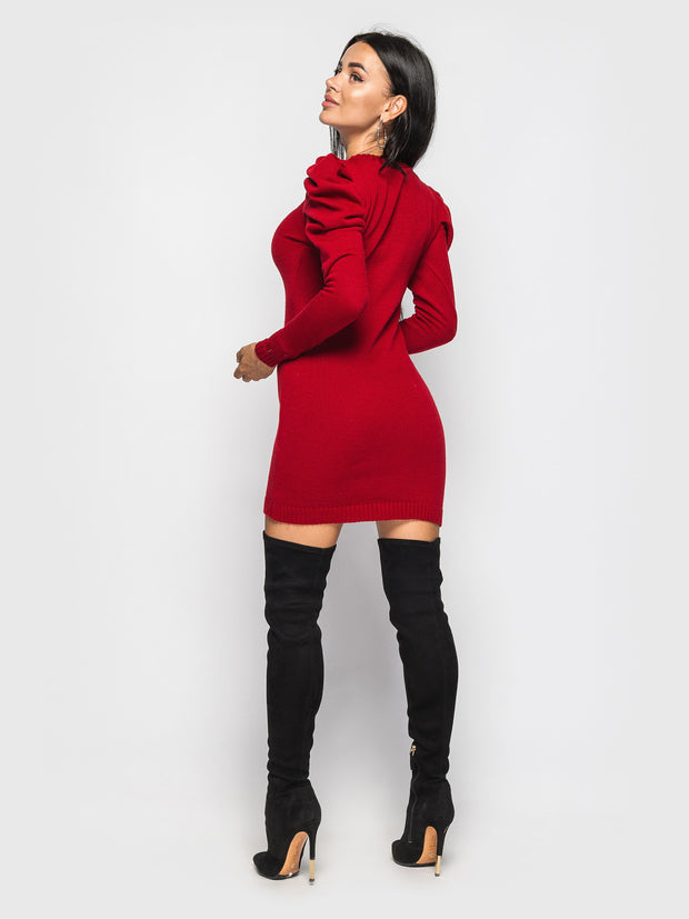 Knitted Dress Maria Red