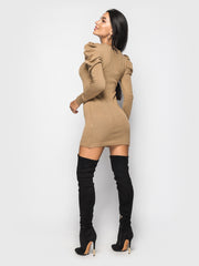 Knitted dress Maria Camel