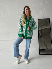 Knitted sweater Nataly Green-milk