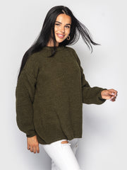 Megan Khaki Sweater