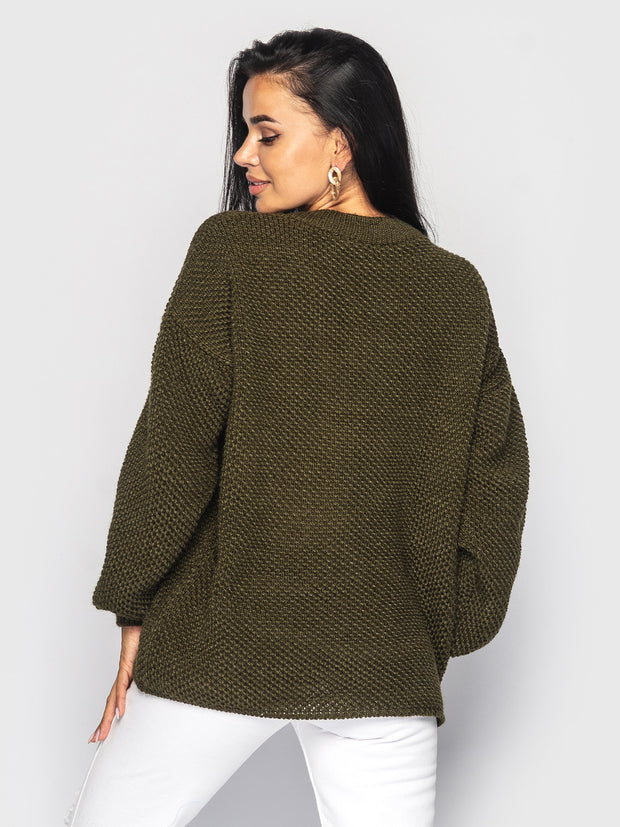 Megan Khaki Sweater