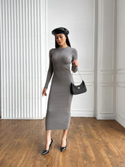 Knitted dress Solana Gray