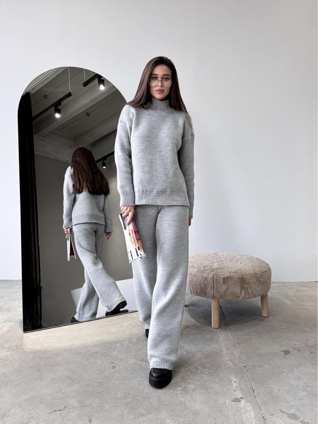 Knitted suit Marco Light gray