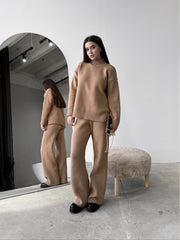 Knitted suit Marco Camel