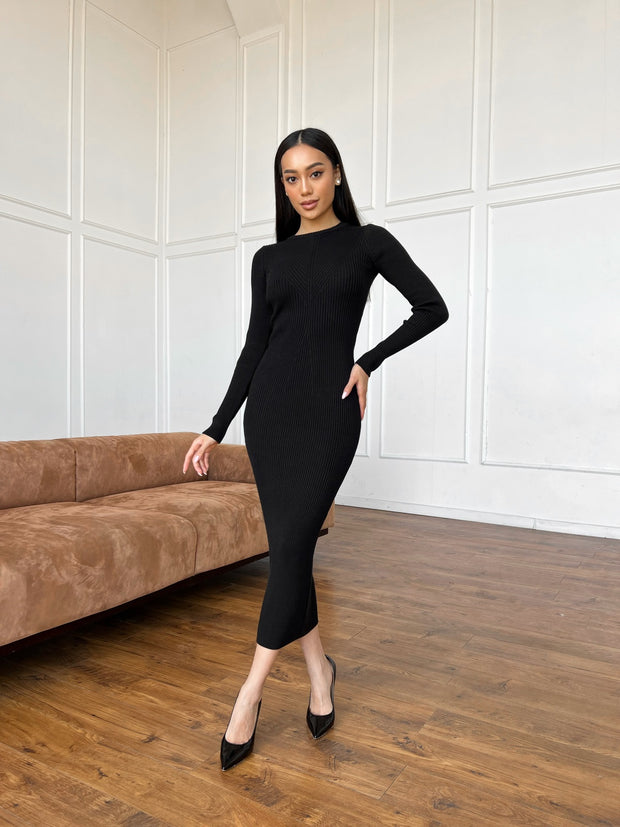 Knitted dress Solana Black