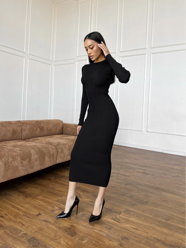 Knitted dress Solana Black