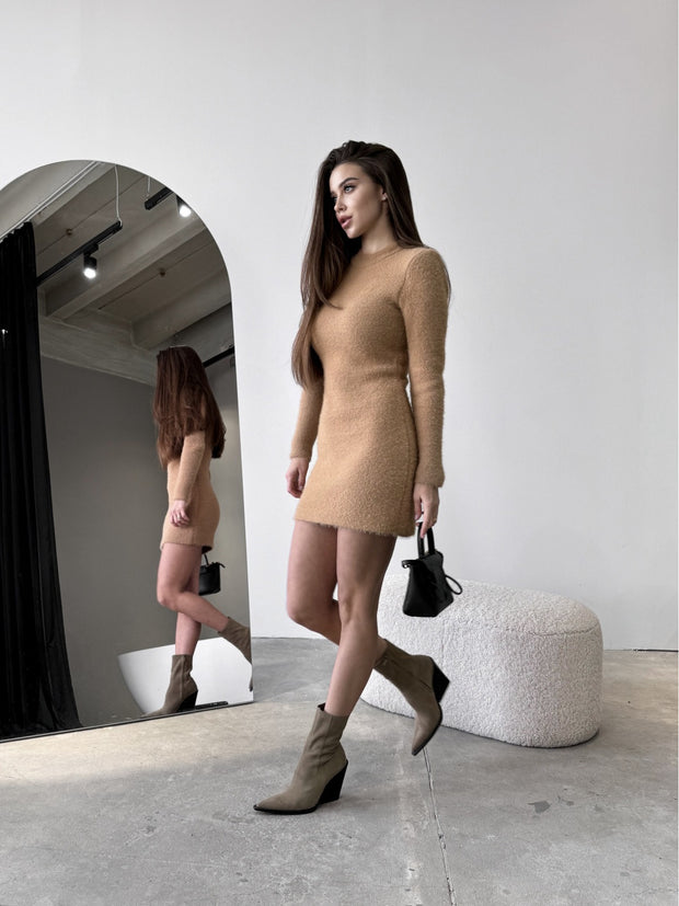 Tess Camel Dress