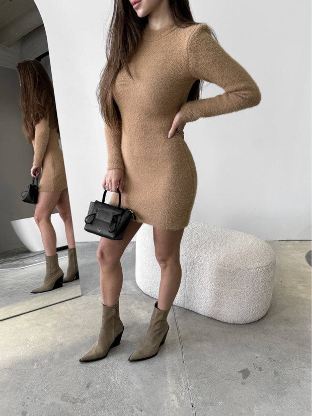 Tess Camel Dress