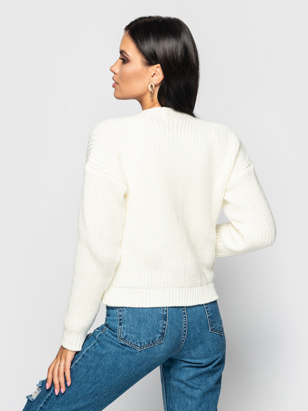 Knitted sweater Mikky milky