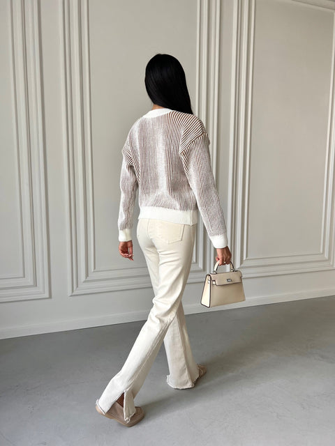 Bern Sweater White-Kemel