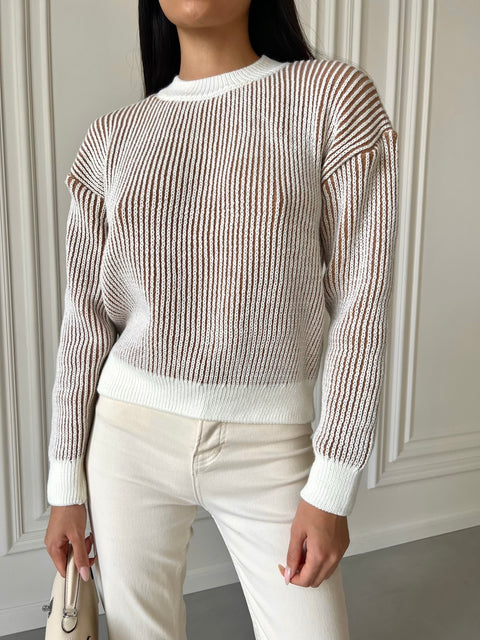 Bern Sweater White-Kemel