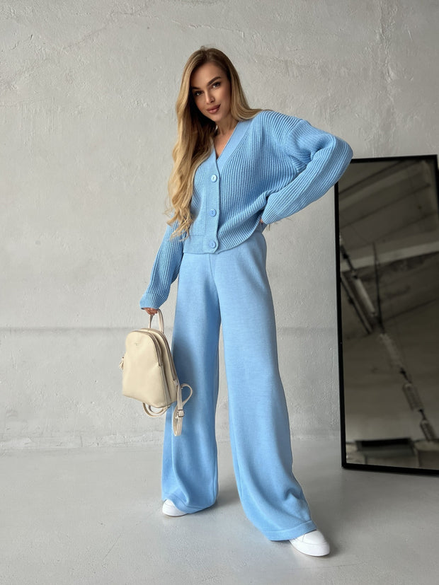 Knitted set Sante Blue