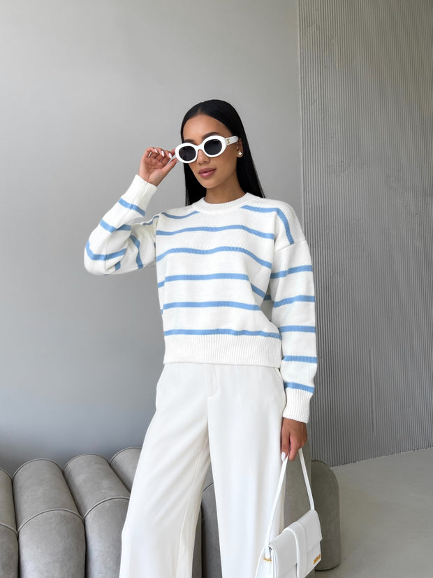 TRENDY Sweater Milky-blue