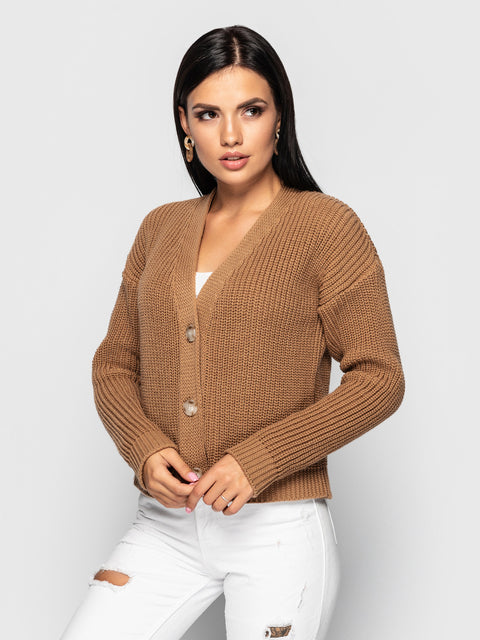 Knitted sweater Mikky camel