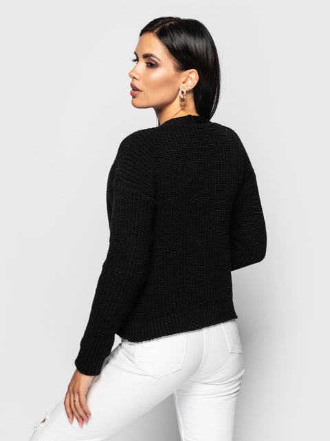 Knitted sweater Mikky black