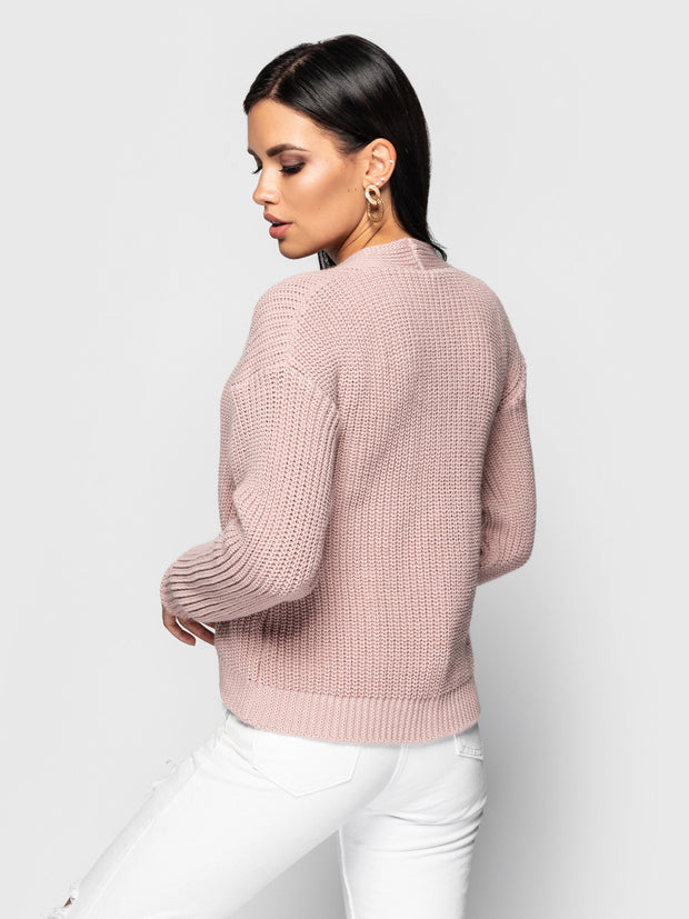 Knitted sweater Mikky pink