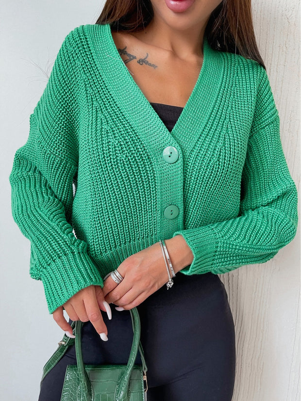 Knitted cardigan Brandon Green