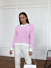 Bern Sweater White-Pink