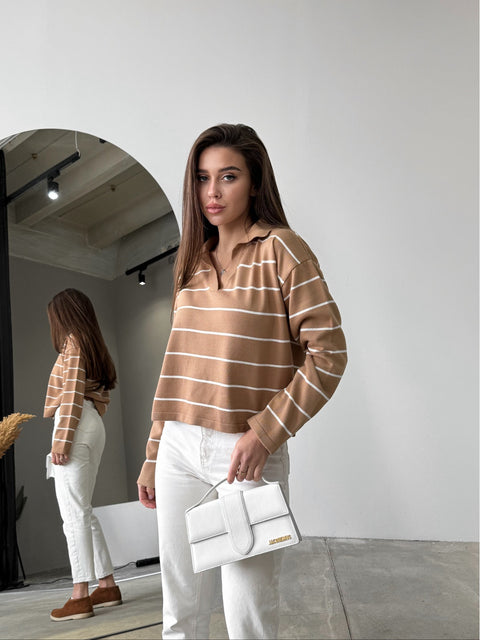 Levi Sweater Camel-Milk